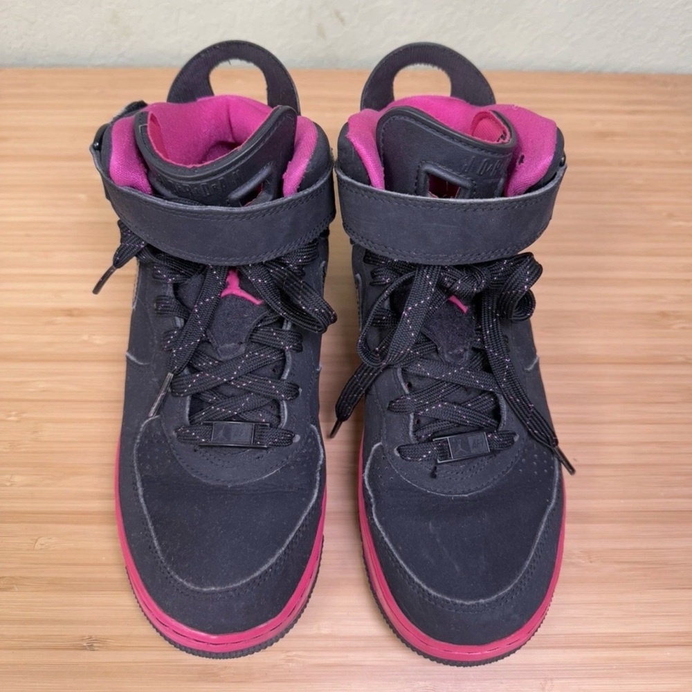 2008 Air Jordan AJF 6 GS Vivid Pink Black Girls 4.5Y Sneakers 343058-001